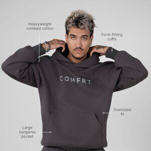 COMFRT - Large Hoodie in Charcoal
